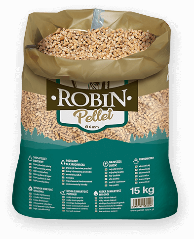 worek pelletu opałowego Robin do kupienia w Mławie lub sklepie internetowym